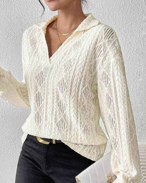 Women Crocket Regular Fit Top