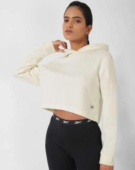 Reebok Regular Fit Hooded Sweatshirt with Logo Applique