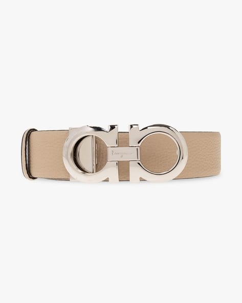 Adjustable and Reversible Gancini Belt