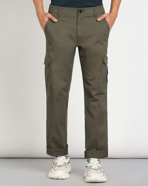 Men Straight Fit Cargo Pants