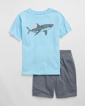 gap kids Boys Graphic Print T-Shirt & Shorts Set-picture-20