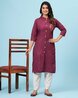 Buy Maroon Kurta Suit Sets for Women by Dizon Online | Ajio.com