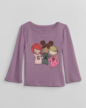 gap kids Girls Graphic Print Round-Neck T-Shirt-picture-37