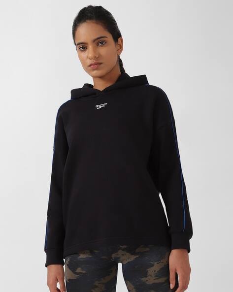 Reebok Regular Fit Hooded Sweatshirt with Logo Print