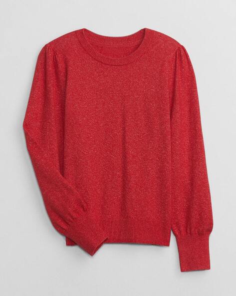 Gap Kids Girls Heathered Round-Neck Sweater