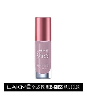 lakme 9 To 5 Primer + Gloss Nail Colour - Grey Cloud-picture-28
