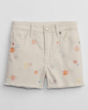 gap kids Floral Embroidered Shorts-picture-20