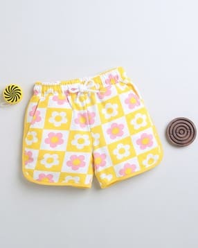 Floral Print Shorts with Elasticated Drawstring Waist-image-21