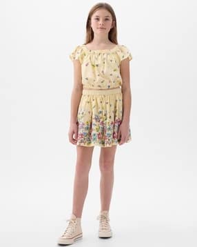 gap kids Girls Printed Flared Skirt-picture-11
