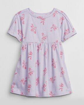 Minnie Mouse Print Skater Dress-image-5