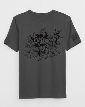 gap kids Boys Mickey-Mouse Print Relaxed Fit Crew-Neck T-Shirt-picture-18