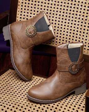 Buy Brown Boots for Women by NATSHUZ Online