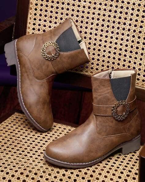 Buy Brown Boots for Women by NATSHUZ Online