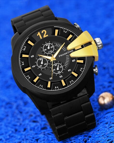 Men Stainless Steel Analogue Watch-FT-0008 G