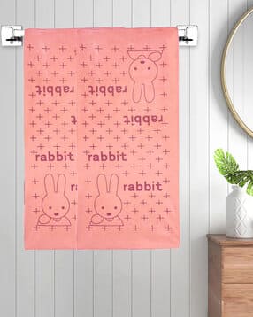 fabinaliv Set of 2 300 GSM Printed Cotton Kids Bath Towels 43" x 21"-picture-12