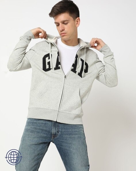 Gap zip up hoodie mens on sale