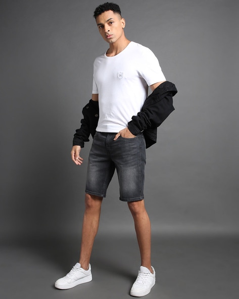 Levis 502 shorts black best sale