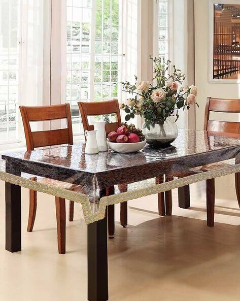 Cortina Eyelet Curtain Printed 6-Seater Rectangular Table Cover