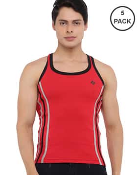 dollar bigboss Men Solid Cotton Racerback Styled Gym Vest-picture-17