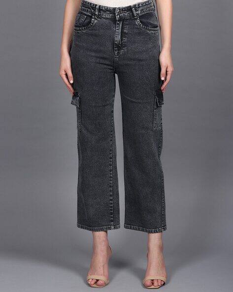 Women Lightly-Washed Boyfriend Jeans