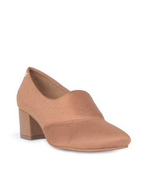 Bata Women Slip-On Chunky Heeled Shoes