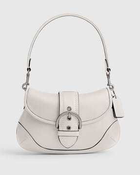 Buy Coach Soho Leather Medium Bag | White Color Women | AJIO LUXE