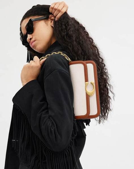 Buy Coach Idol Medium Shoulder Bag 23 | Brown Color Women | AJIO LUXE