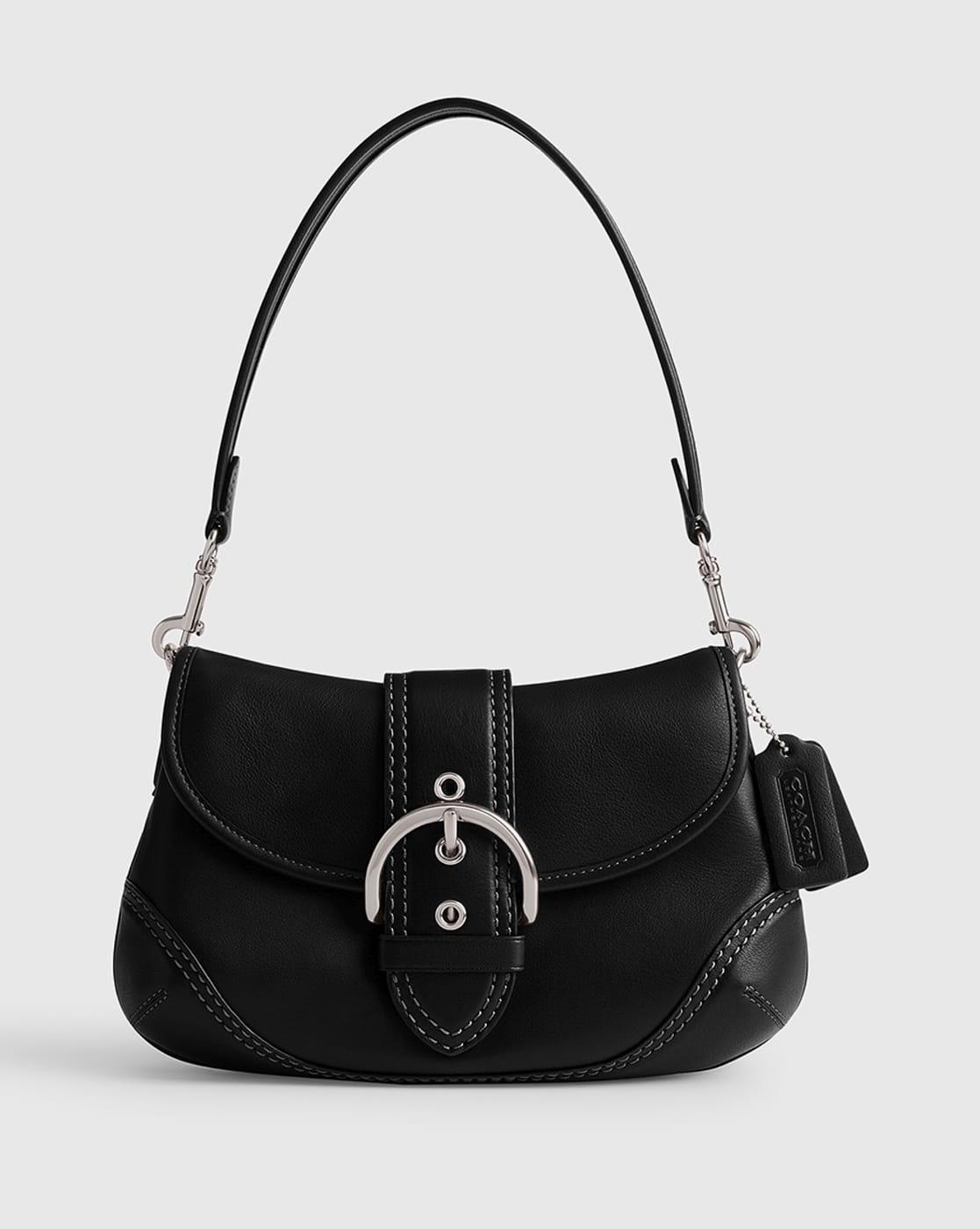 バッグ COACH soho leather hand bag y2k black Buy Coach Soho Leather Medium Bag | Black Color Women | AJIO