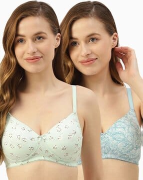 Pack of 2 Abstract Print T-Shirt Bras-image-6