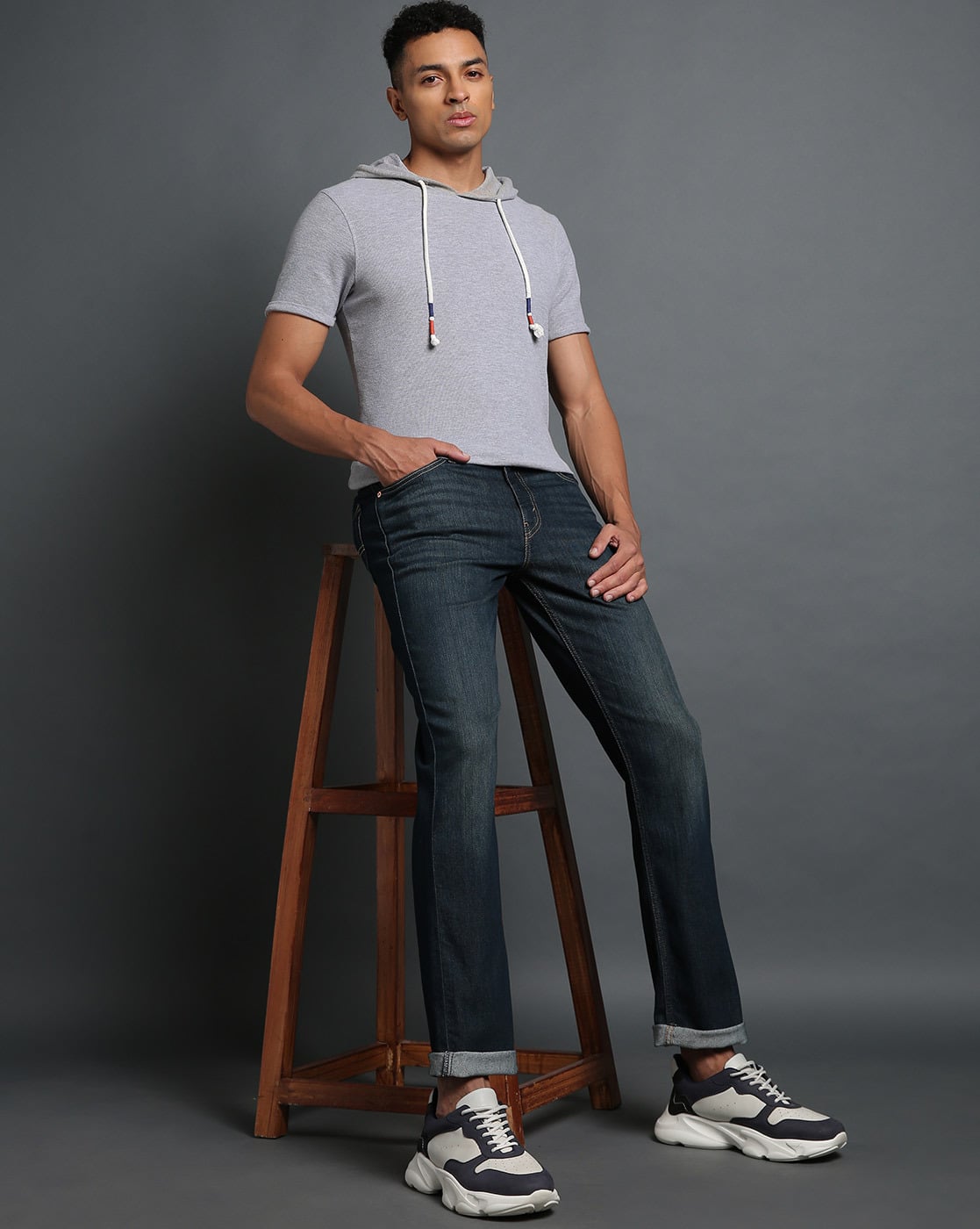 LEVI'S Men 511 Lightly Washed Slim Fit Jeans For Men (Blue, 34)