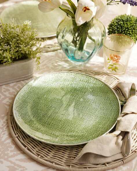 Pure Home And Living Set of 2 Textured Dinner Plates