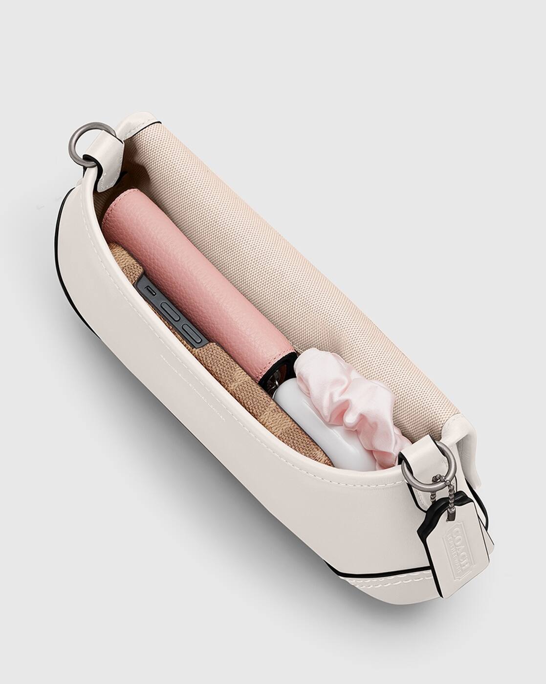 Buy Coach Soho Leather Medium Bag | White Color Women | AJIO LUXE