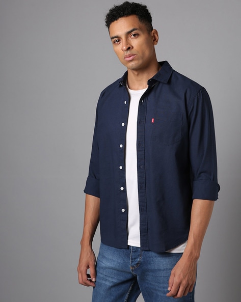 Men Slim Fit Cotton Shirt