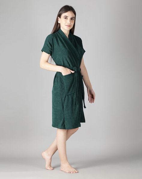 Buy Green Towels Bath Robes for Home Kitchen by Lacylook Online Ajio