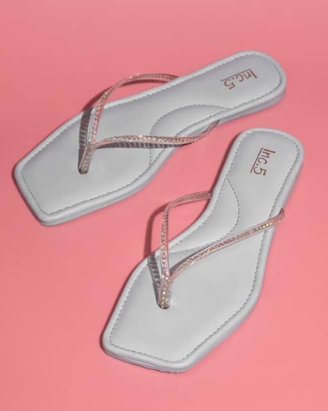 Meesho Flat Sandals Cheap Clear Sandals Women Embellished