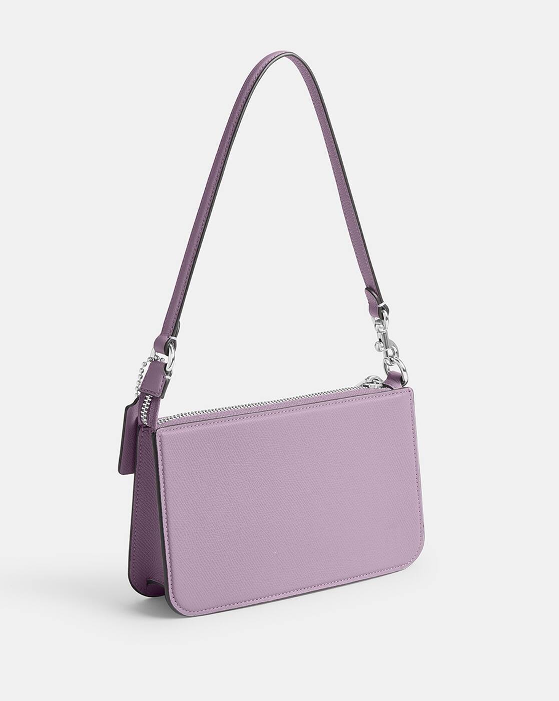 Coach Suede Accessory Pouch Bag Purple