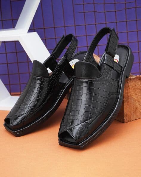 Men Shoe-Style Sandals with Velcro Fastening