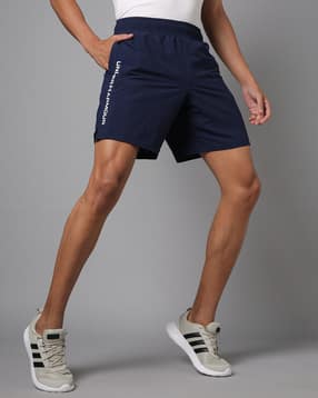 Men Brand Print Regular Fit Shorts-image-48