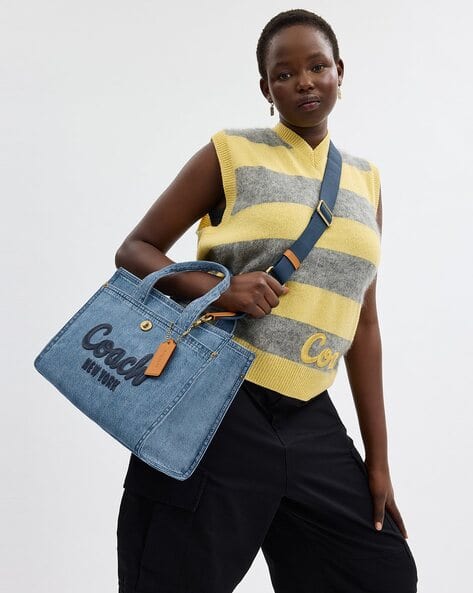 Buy Coach Cargo Medium Tote Bag Blue Color Women AJIO LUXE