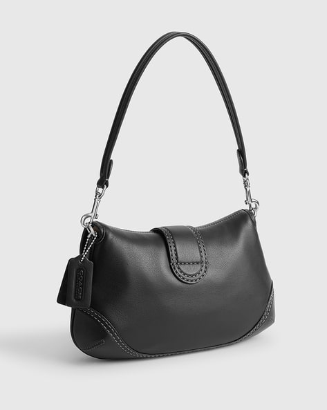 Buy Coach Soho Leather Medium Bag | Black Color Women | AJIO LUXE