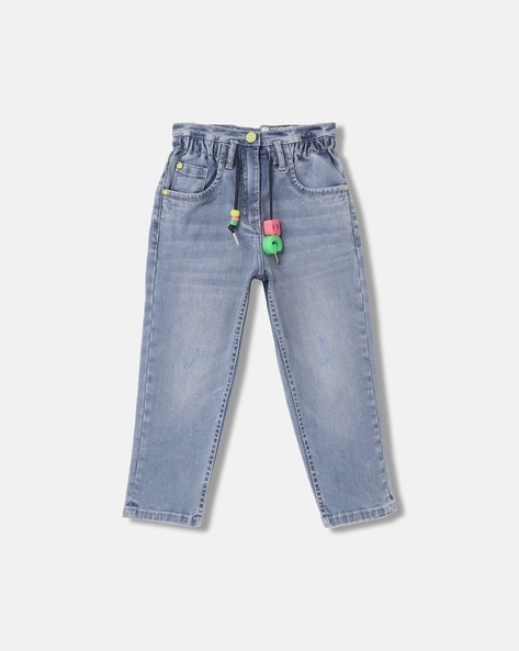 Blue Giraffe Jeans with 5-Pocket Styling