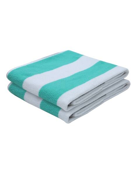 AAZEEM Set of 2 Striped Bath Towels 51" x 24"