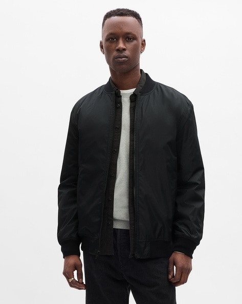 Men Regular Fit Bomber Jacket