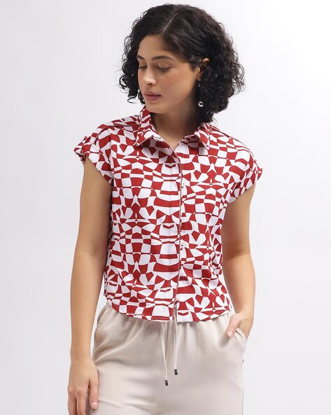 Buy Red Tops for Women by ELLE Online Ajio