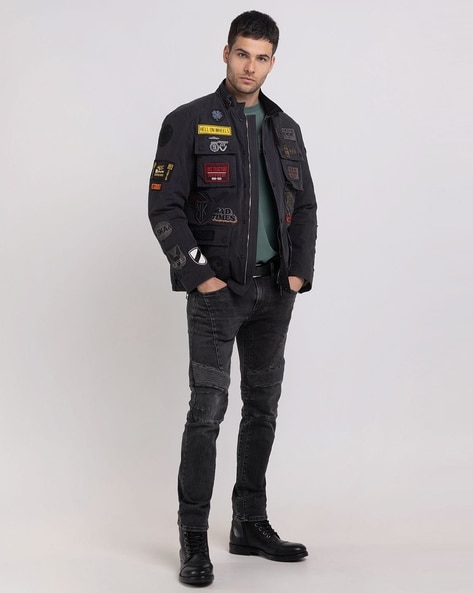 Buy Black Jackets Coats for Men by REPLAY Online Ajio