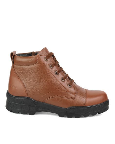Price History of XHUGOY Men Ankle-Length Lace-Up Boots from Ajio