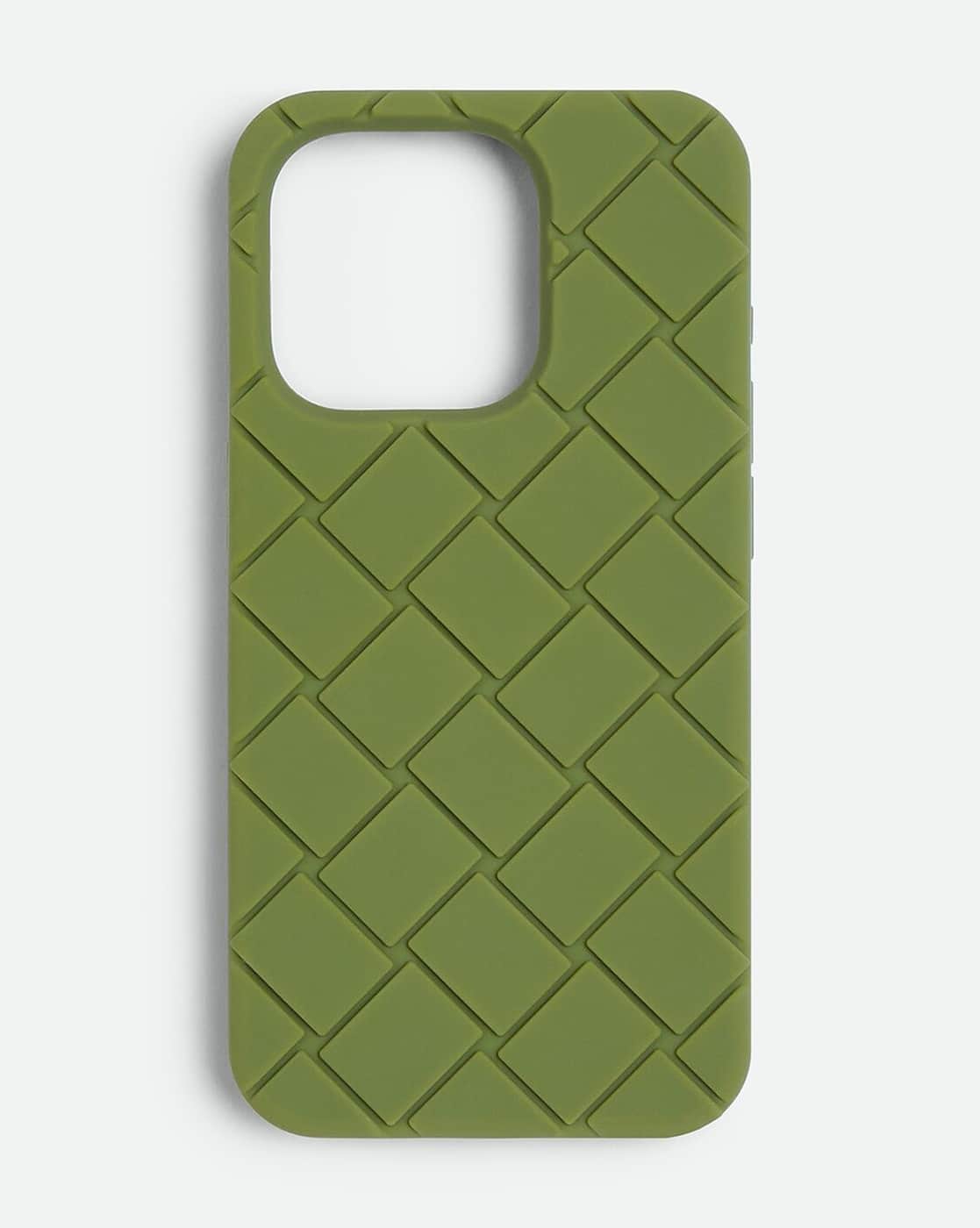 Buy BOTTEGA VENETA iPhone 15 Pro Case | Green Color Men