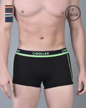 Pack of 3 Men Trunks with Elasticated Waist-image-2