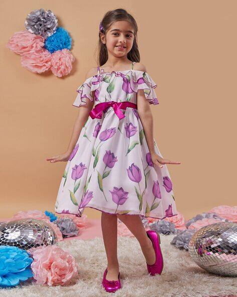 Pspeaches Women Floral Print Fit & Flare Dress