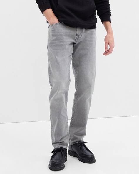 Straight Tapered Fit Denim Jeans